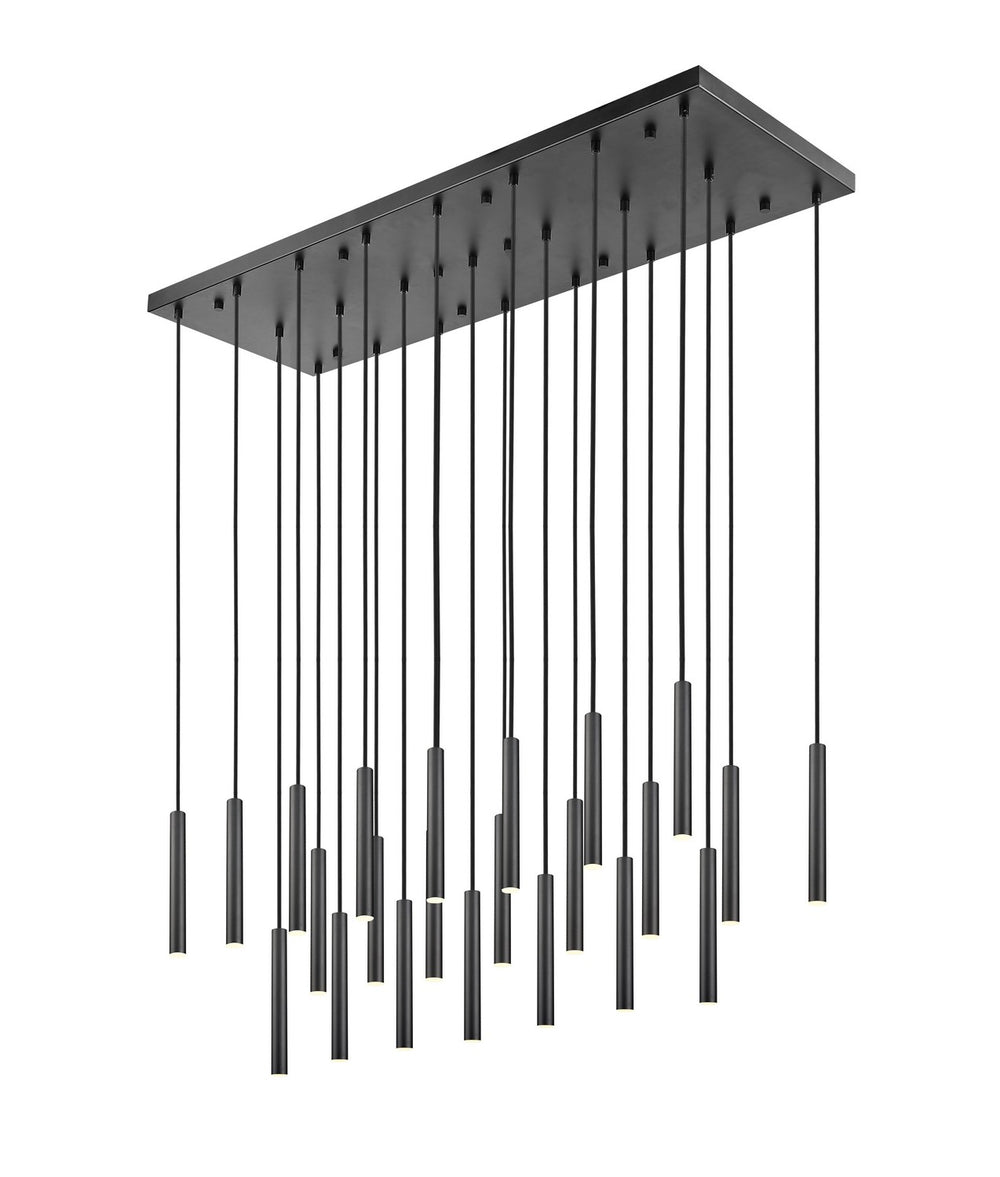 Z-Lite Canada - LED Linear Chandelier - Forest - Matte Black- Union Lighting Luminaires Decor