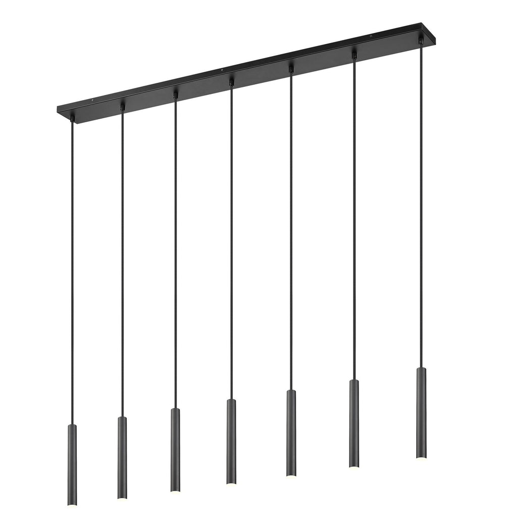 Z-Lite Canada - LED Linear Chandelier - Forest - Matte Black- Union Lighting Luminaires Decor