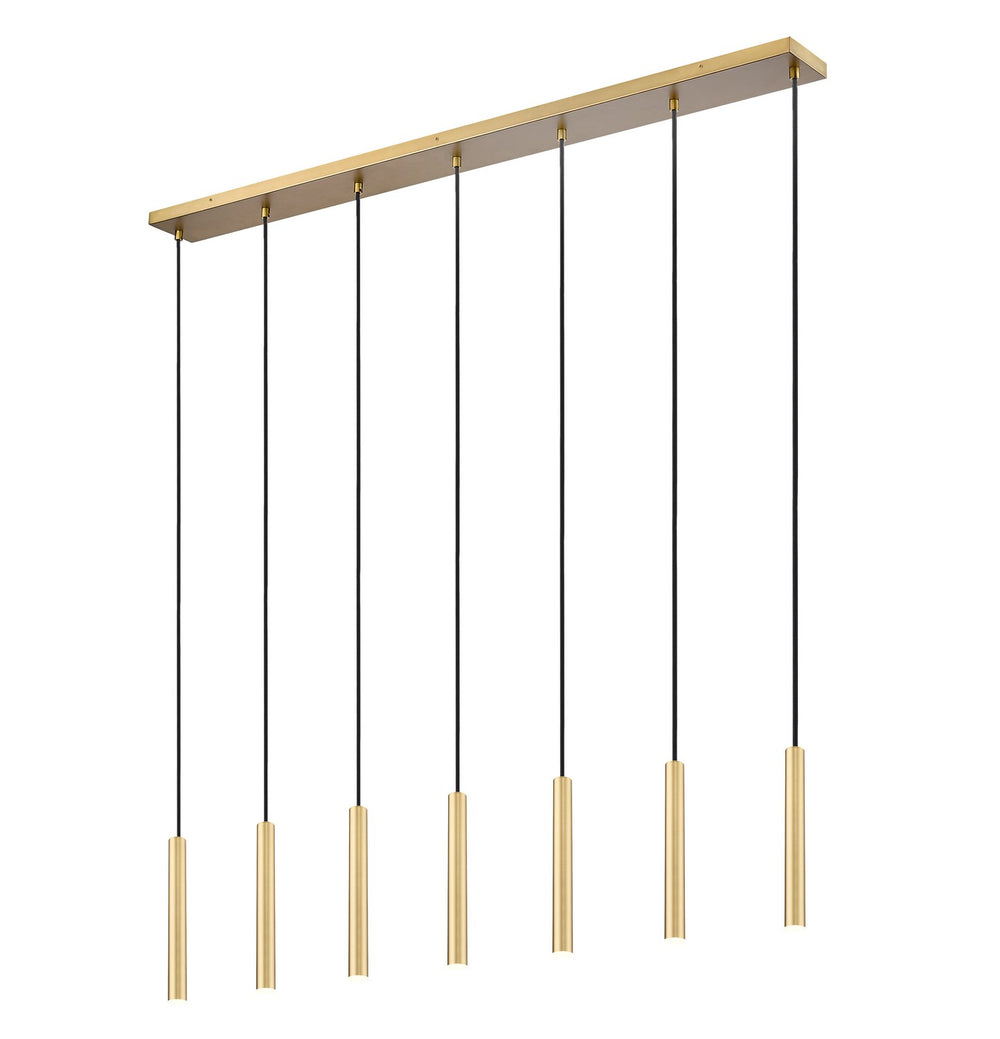 Z-Lite Canada - LED Linear Chandelier - Forest - Modern Gold- Union Lighting Luminaires Decor