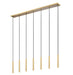 Z-Lite Canada - LED Linear Chandelier - Forest - Modern Gold- Union Lighting Luminaires Decor