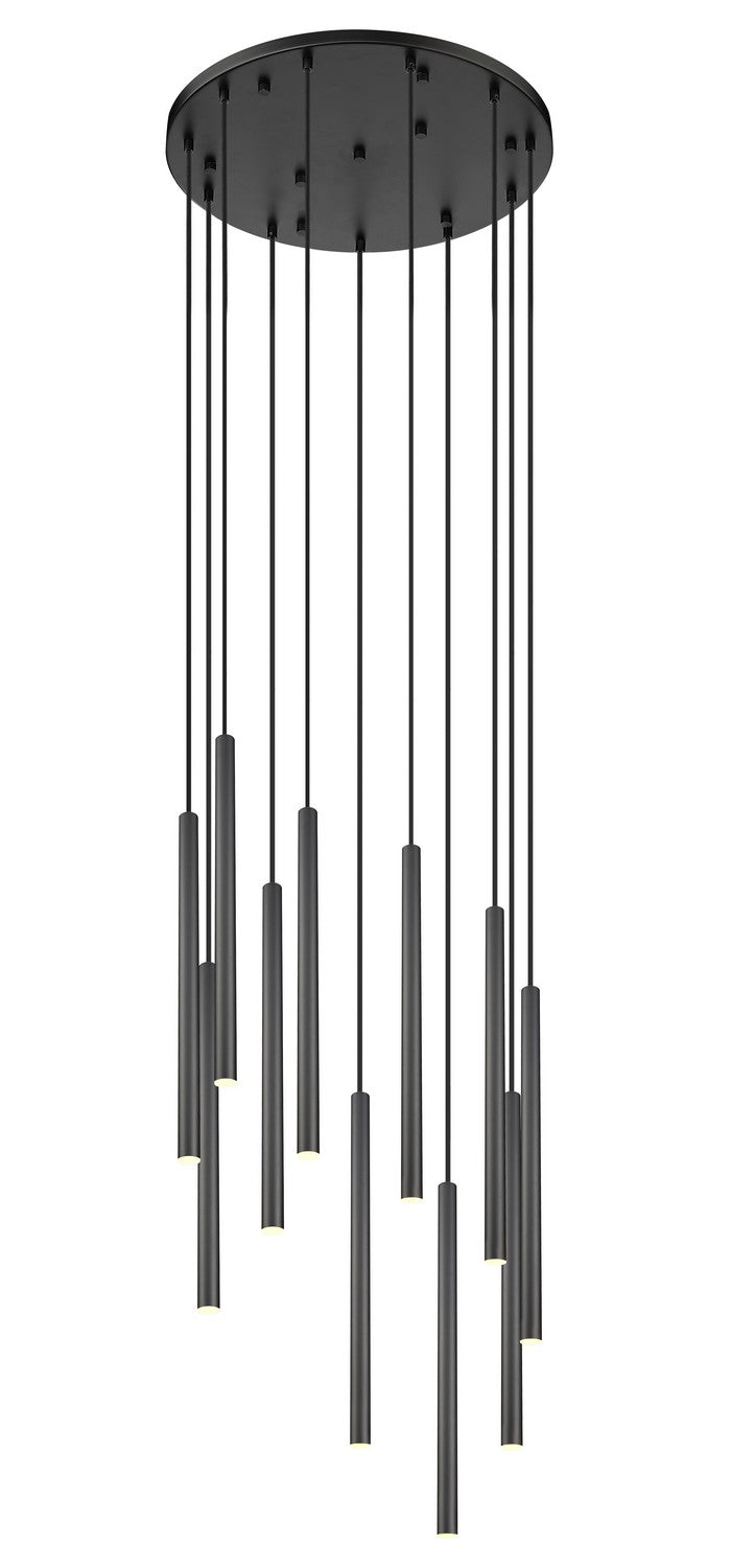 Z-Lite Canada - LED Chandelier - Forest - Matte Black- Union Lighting Luminaires Decor