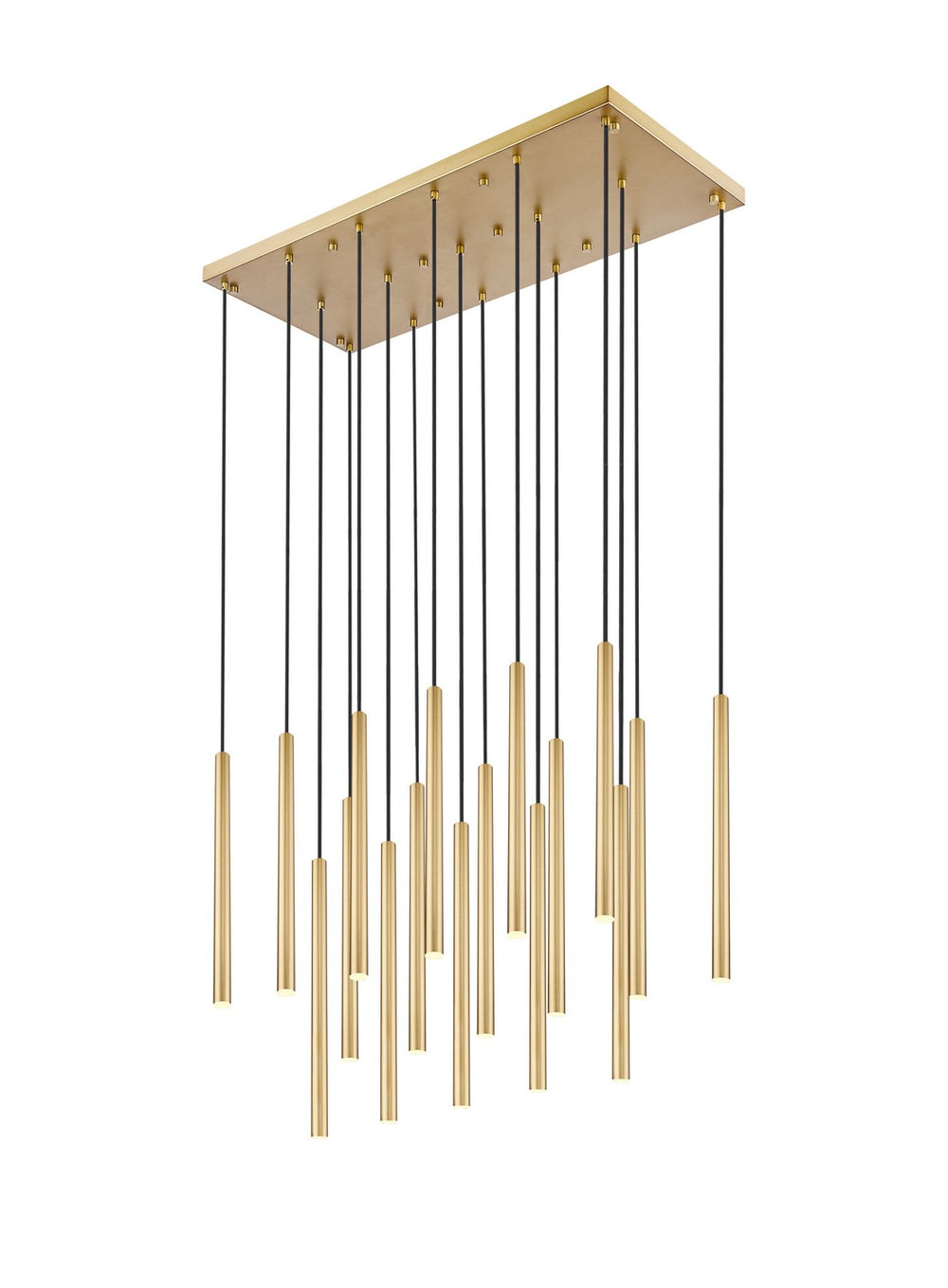 Z-Lite Canada - LED Linear Chandelier - Forest - Modern Gold- Union Lighting Luminaires Decor