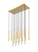 Z-Lite Canada - LED Linear Chandelier - Forest - Modern Gold- Union Lighting Luminaires Decor