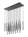 Z-Lite Canada - LED Linear Chandelier - Forest - Matte Black- Union Lighting Luminaires Decor