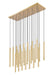 Z-Lite Canada - LED Linear Chandelier - Forest - Modern Gold- Union Lighting Luminaires Decor