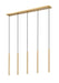 Z-Lite Canada - LED Linear Chandelier - Forest - Modern Gold- Union Lighting Luminaires Decor