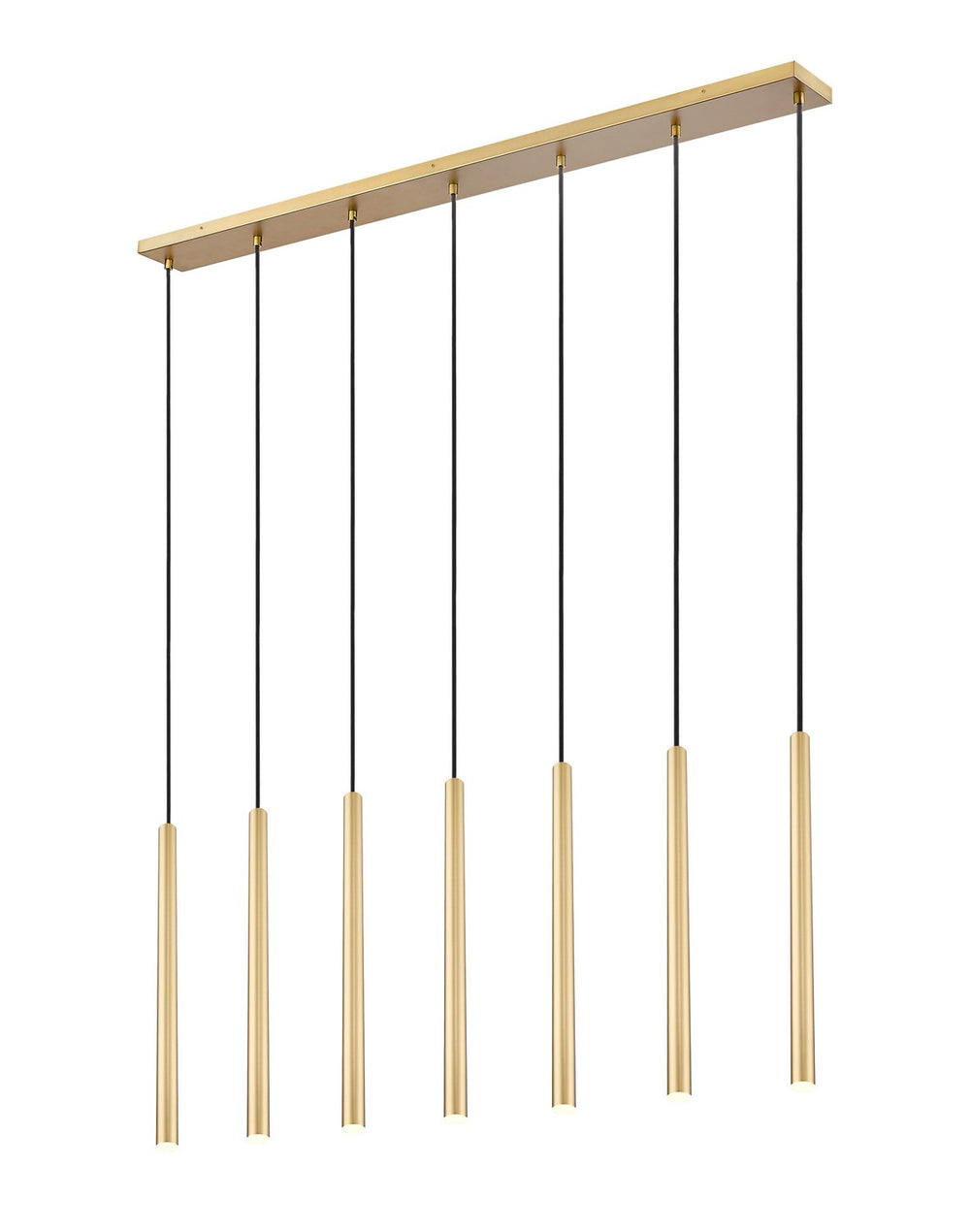 Z-Lite Canada - LED Linear Chandelier - Forest - Modern Gold- Union Lighting Luminaires Decor