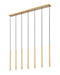 Z-Lite Canada - LED Linear Chandelier - Forest - Modern Gold- Union Lighting Luminaires Decor