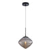 Matteo Canada - One Light Pendant - Maruna - Matte Black + Smoked Glass- Union Lighting Luminaires Decor