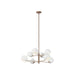 Matteo Canada - Eight Light Chandelier - Orb - Matte White- Union Lighting Luminaires Decor