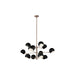 Matteo Canada - 12 Light Chandelier - Orb - Matte Black- Union Lighting Luminaires Decor