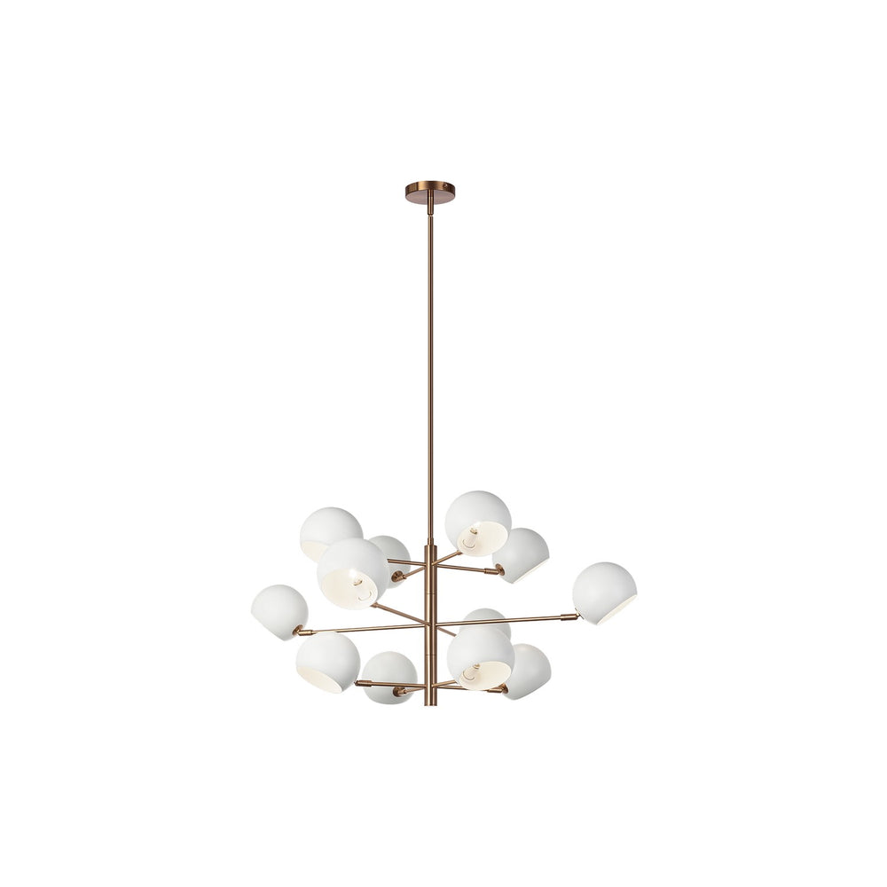 Matteo Canada - 12 Light Chandelier - Orb - Matte White- Union Lighting Luminaires Decor