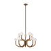 Matteo Canada - Ten Light Chandelier - Joelle - Aged Gold Brass- Union Lighting Luminaires Decor
