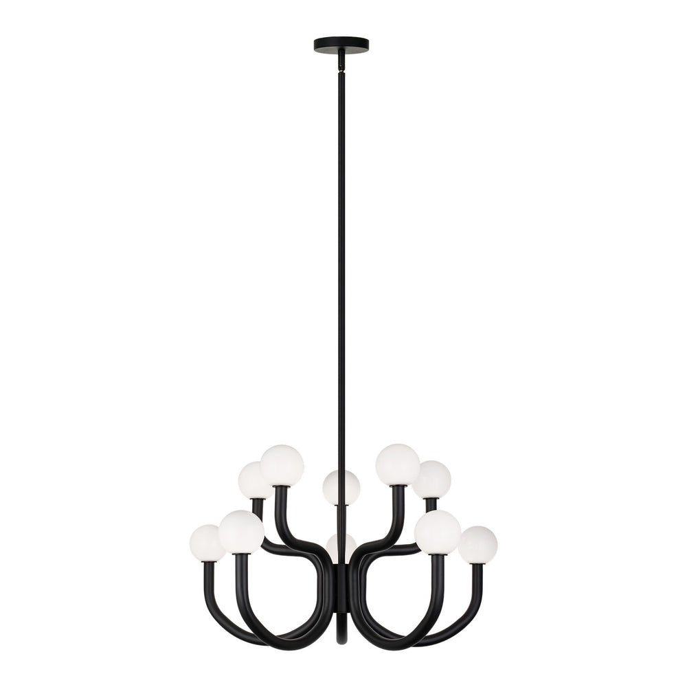 Matteo Canada - Ten Light Chandelier - Joelle - Matte Black- Union Lighting Luminaires Decor