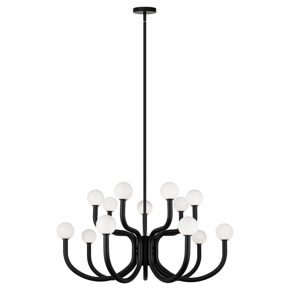Matteo Canada - 14 Light Chandelier - Joelle - Matte Black- Union Lighting Luminaires Decor