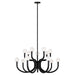 Matteo Canada - 14 Light Chandelier - Joelle - Matte Black- Union Lighting Luminaires Decor