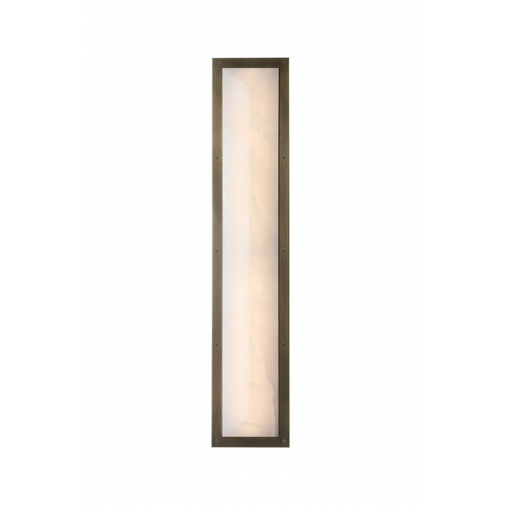 Avenue Lighting - LED Wall Sconce - Sedona - Alabaster / Aged Brass- Union Lighting Luminaires Decor