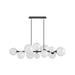 Avenue Lighting - 12 Light Chandelier - Delilah - Black- Union Lighting Luminaires Decor