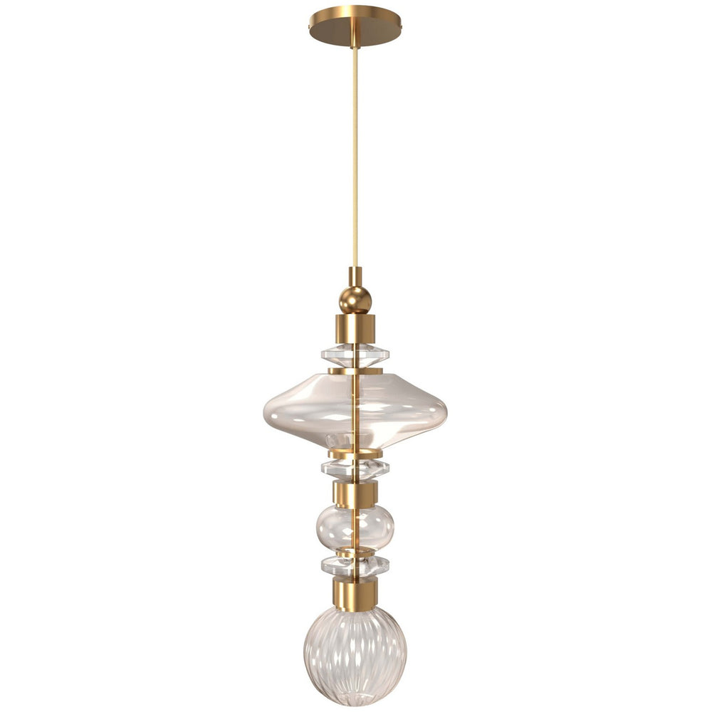 Avenue Lighting - LED Pendant - Avra - Aged Brass- Union Lighting Luminaires Decor