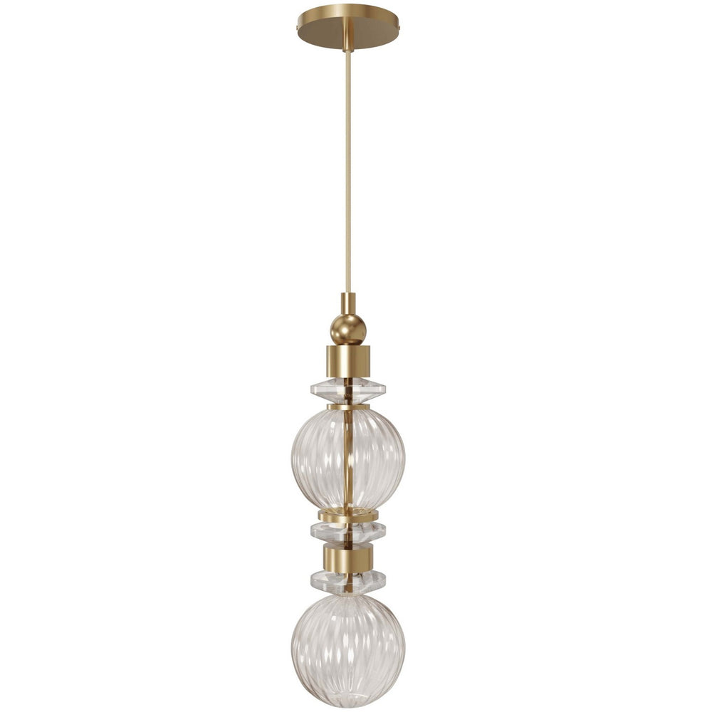 Avenue Lighting - LED Pendant - Avra - Aged Brass- Union Lighting Luminaires Decor