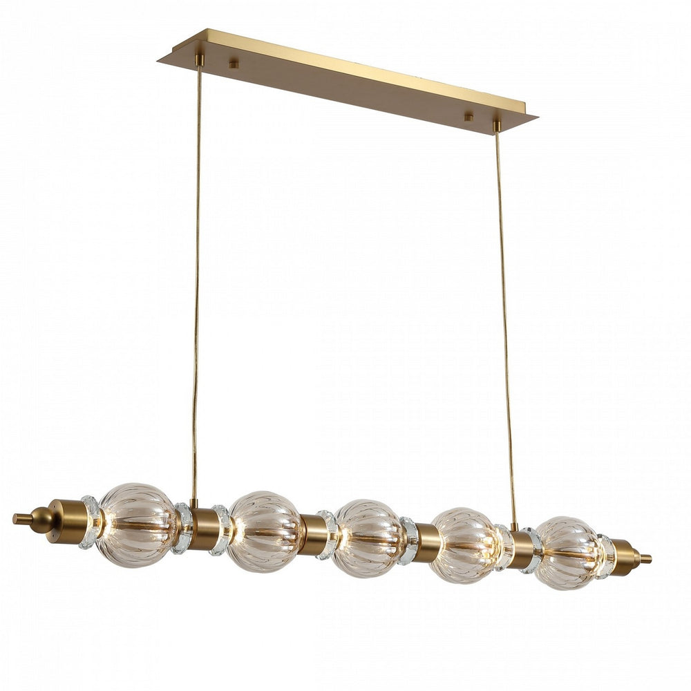 Avenue Lighting - LED Linear Pendant - Avra - Aged Brass- Union Lighting Luminaires Decor