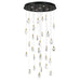 ET2 - LED Pendant - Pebble - Black / Polished Gold- Union Lighting Luminaires Decor