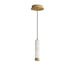 ET2 - LED Pendant - Aragon - White Alabaster / Gold- Union Lighting Luminaires Decor