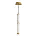 ET2 - LED Pendant - Aragon - White Alabaster / Gold- Union Lighting Luminaires Decor