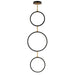 ET2 - LED Pendant - Hoopla - Black / Gold- Union Lighting Luminaires Decor