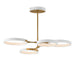 ET2 - LED Pendant - Hoopla - White/Gold- Union Lighting Luminaires Decor