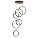 ET2 - LED Pendant - Hoopla - Black / Gold- Union Lighting Luminaires Decor