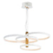 ET2 - LED Pendant - Hoopla - White/Gold- Union Lighting Luminaires Decor