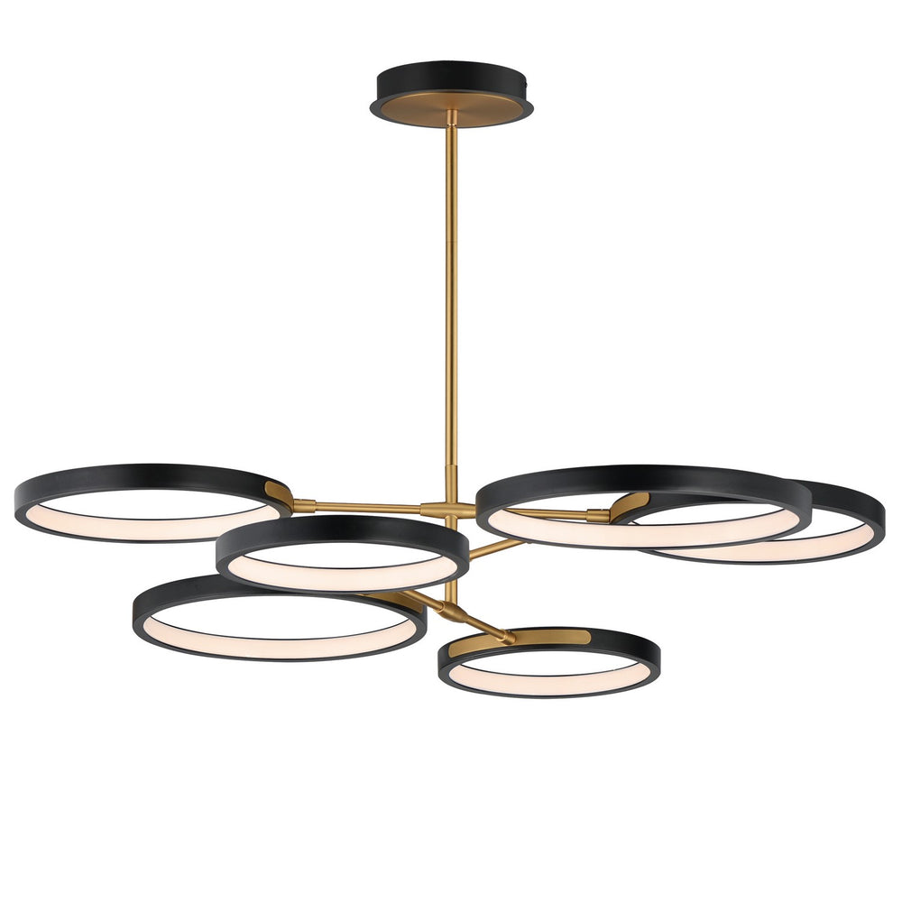 ET2 - LED Pendant - Hoopla - Black / Gold- Union Lighting Luminaires Decor