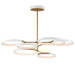 ET2 - LED Pendant - Hoopla - White/Gold- Union Lighting Luminaires Decor