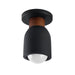 Maxim - One Light Flush Mount - Pompeii - Lava / Black- Union Lighting Luminaires Decor