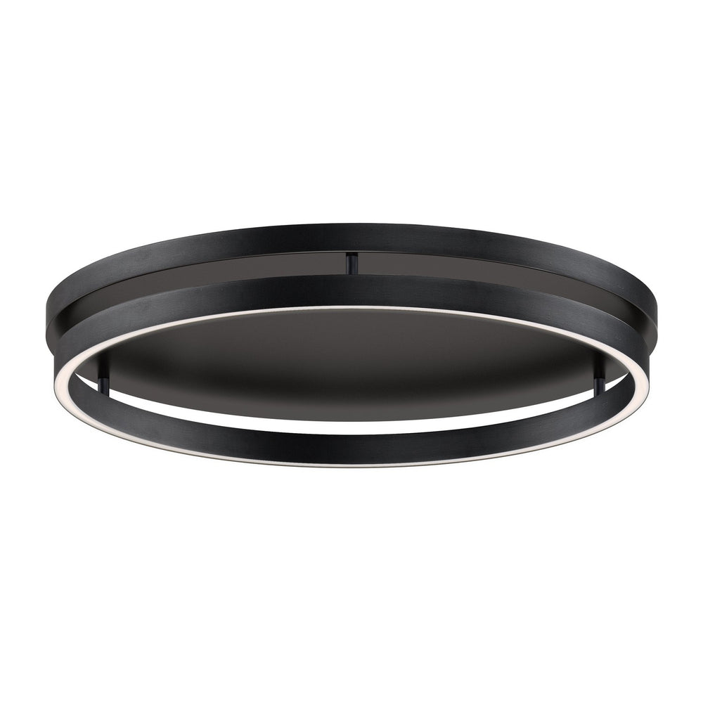 ET2 - LED Flush Mount - Groove 5CCT - Black- Union Lighting Luminaires Decor