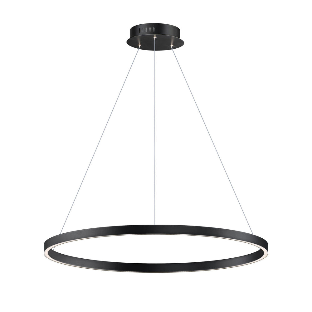 ET2 - LED Pendant - Groove 5CCT - Black- Union Lighting Luminaires Decor