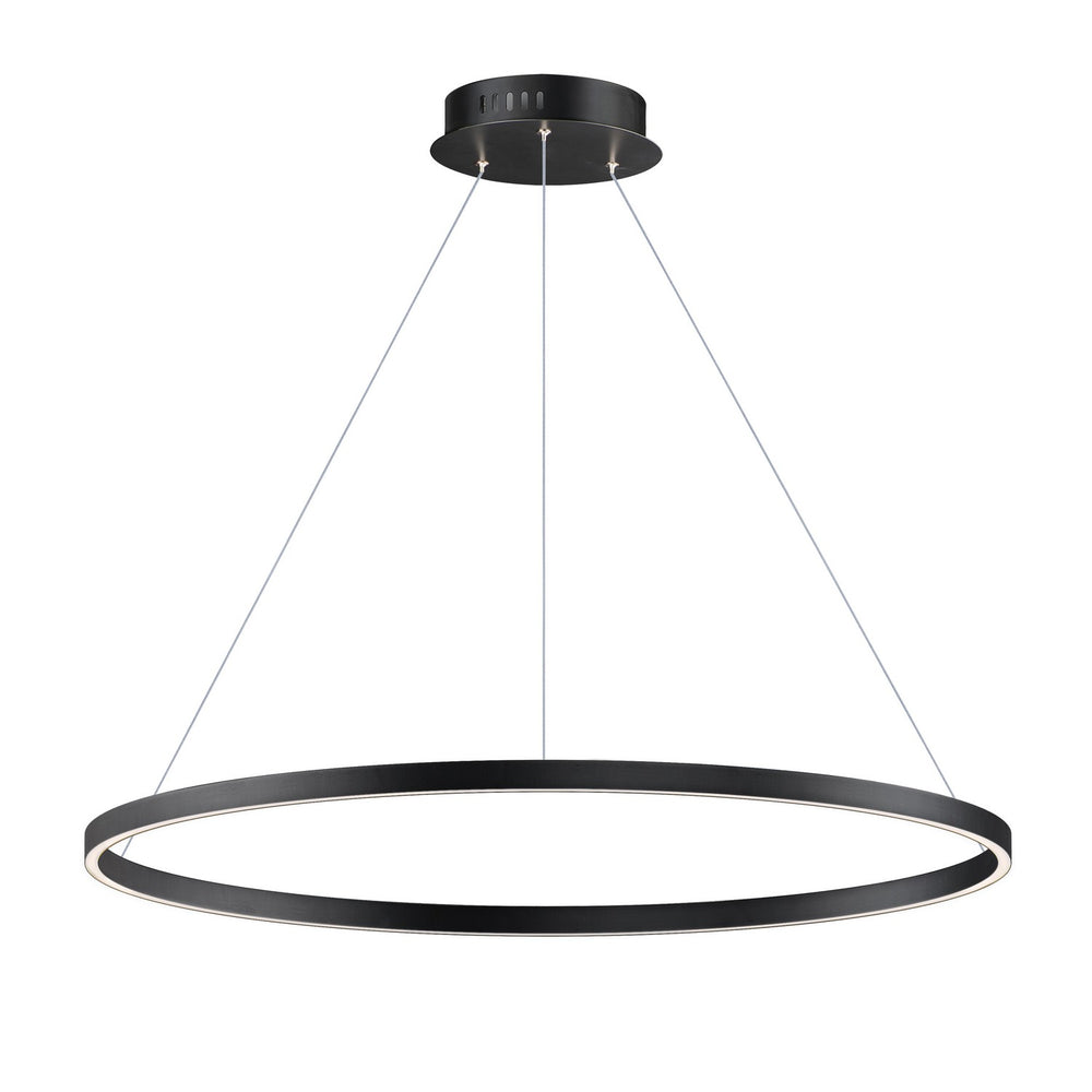 ET2 - LED Pendant - Groove 5CCT - Black- Union Lighting Luminaires Decor