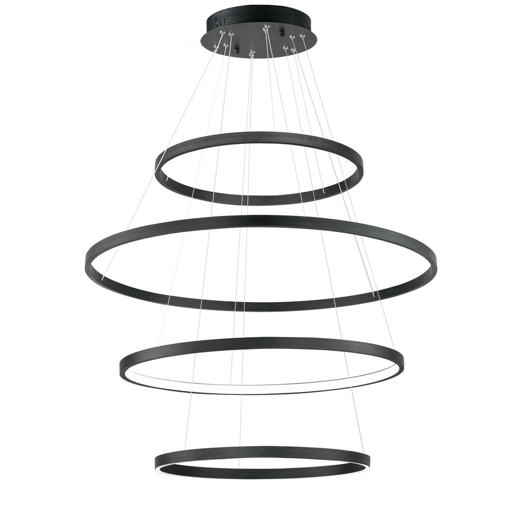 ET2 - LED Pendant - Groove 5CCT - Black- Union Lighting Luminaires Decor