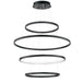 ET2 - LED Pendant - Groove 5CCT - Black- Union Lighting Luminaires Decor