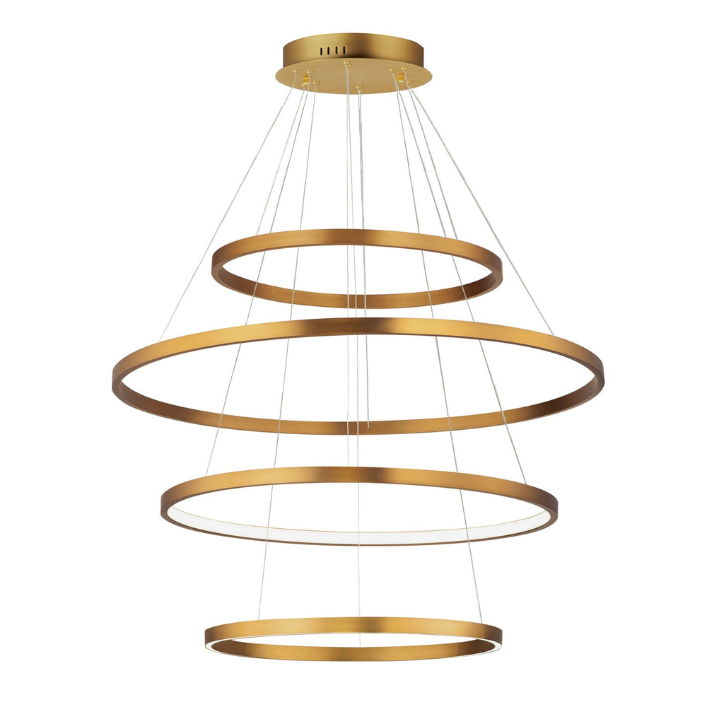 ET2 - LED Pendant - Groove 5CCT - Gold- Union Lighting Luminaires Decor