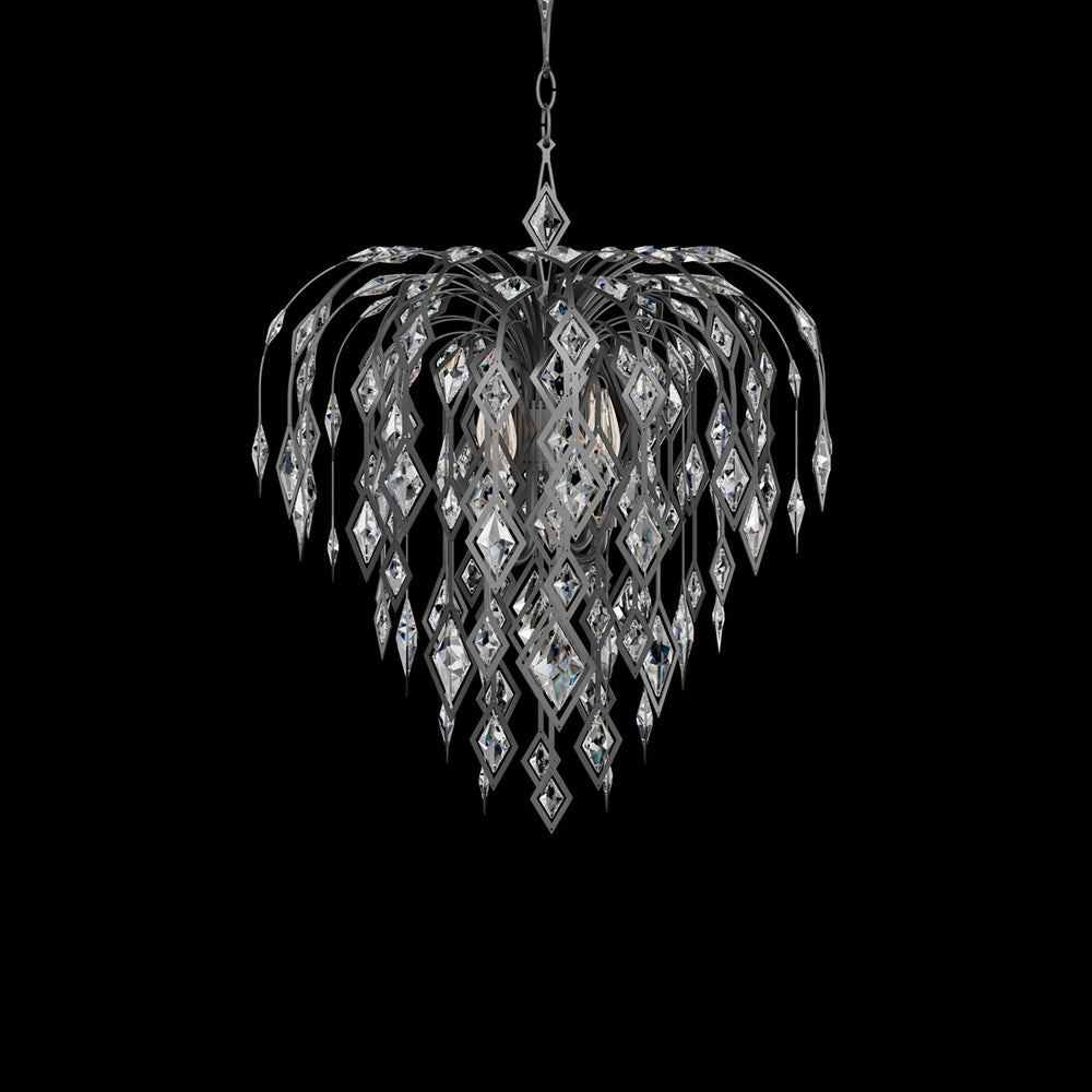 Schonbek - Four Light Chandelier - Laureline - Antique Pewter- Union Lighting Luminaires Decor