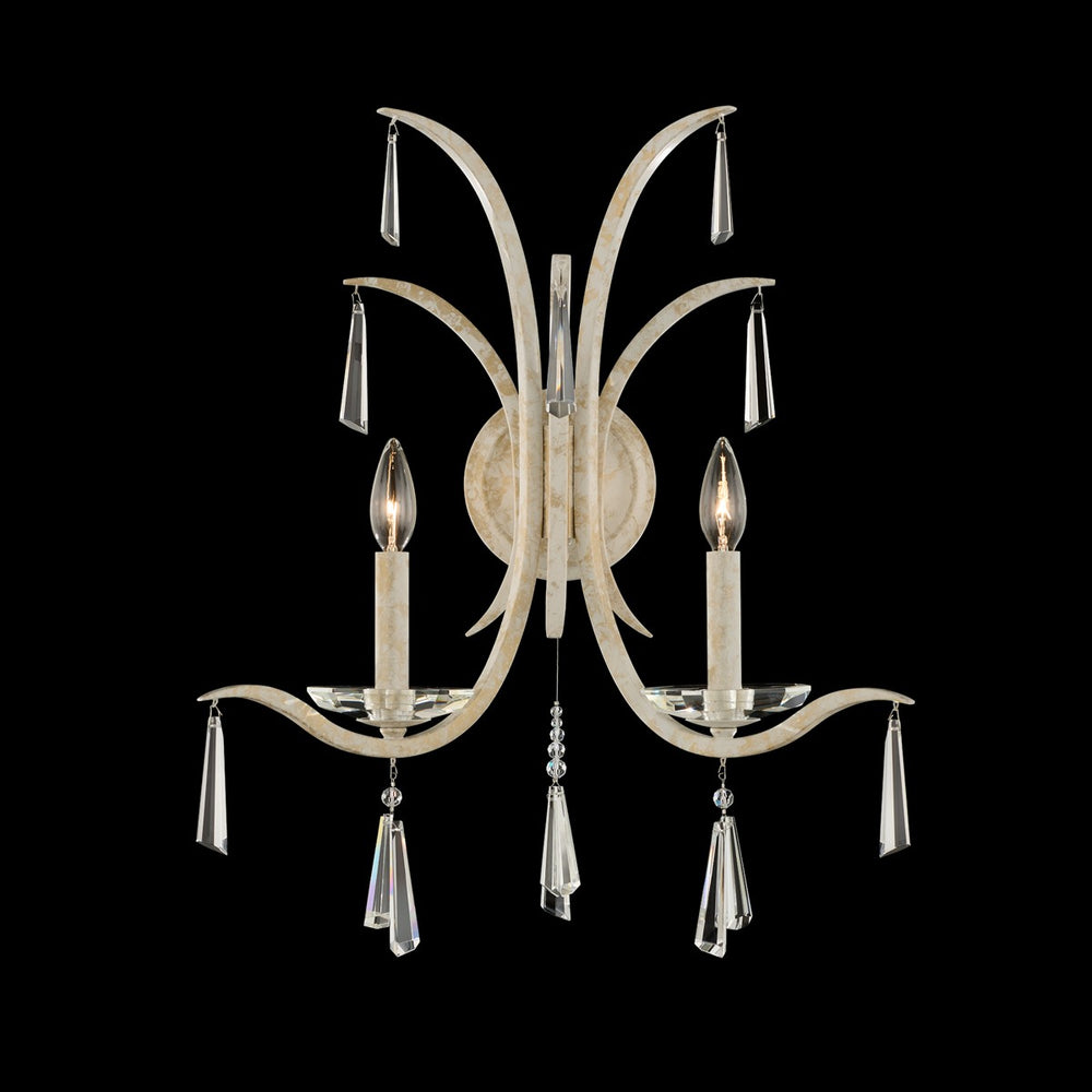 Schonbek - Two Light Wall Sconce - Tinsley - White Gold- Union Lighting Luminaires Decor