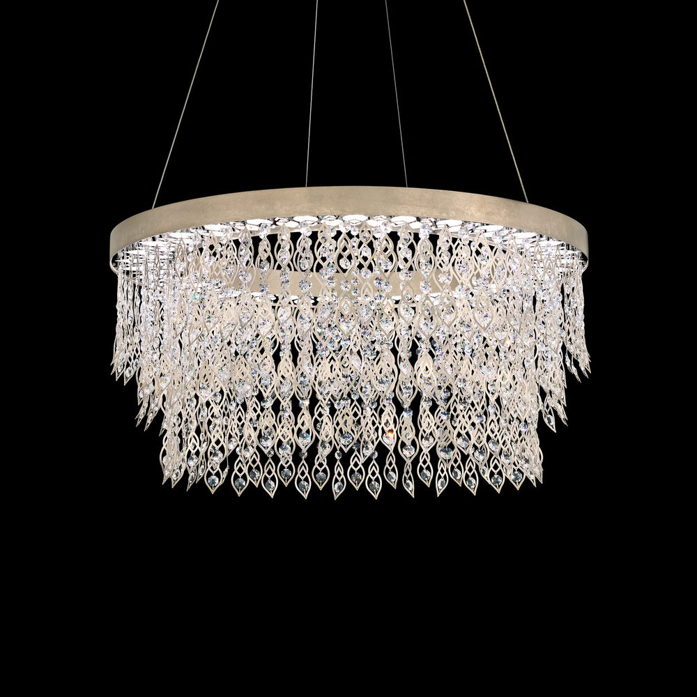 Schonbek - LED Pendant - Pavona - Antique Silver- Union Lighting Luminaires Decor