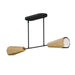Maxim - Two Light Linear Pendant - Rizzo - Black / Antique Brass- Union Lighting Luminaires Decor