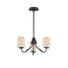 Maxim - Three Light Chandelier - Durham - Black- Union Lighting Luminaires Decor
