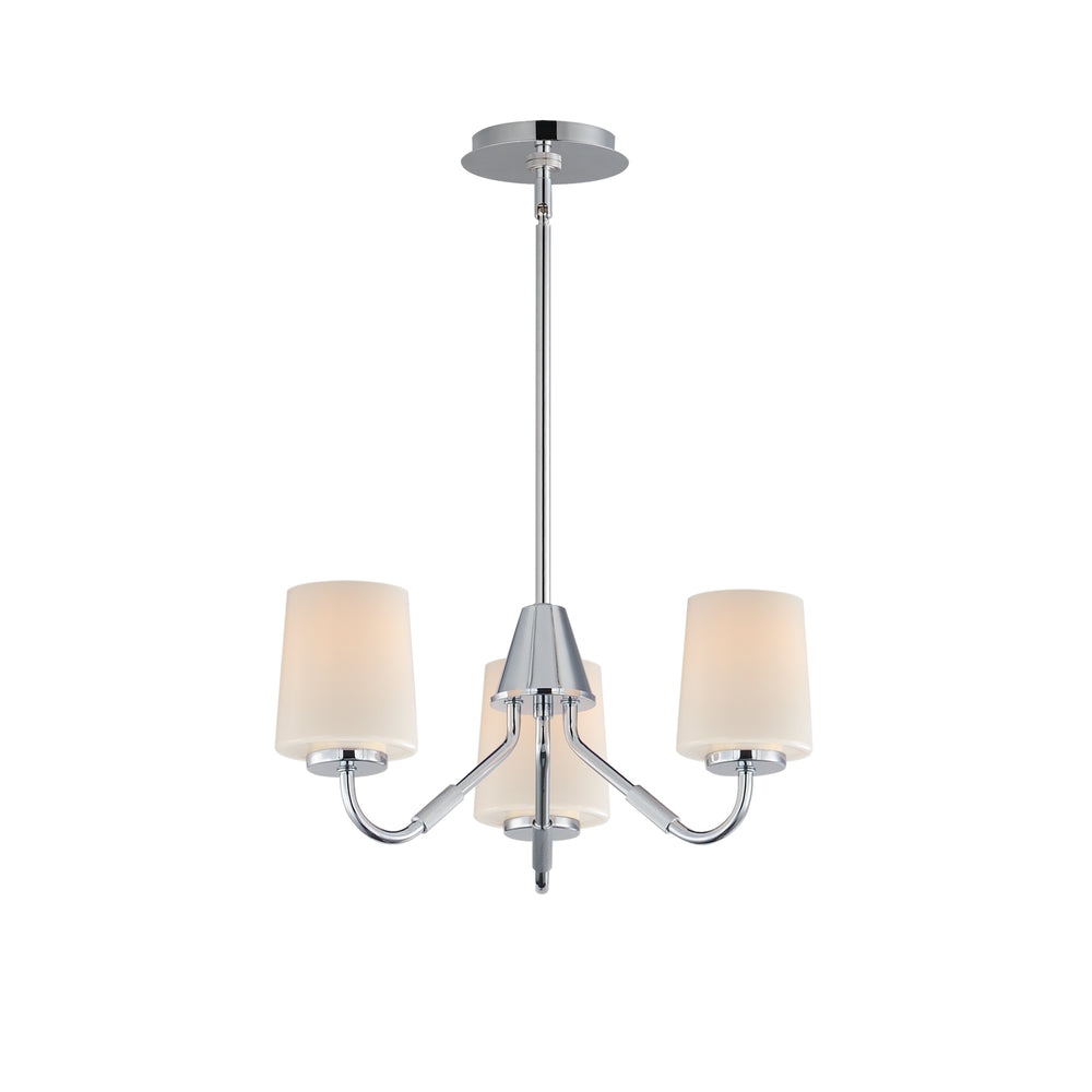 Maxim - Three Light Chandelier - Durham - Polished Chrome- Union Lighting Luminaires Decor
