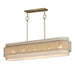 Maxim - Five Light Linear Chandelier - Seacliff - Natural Aged Brass- Union Lighting Luminaires Decor
