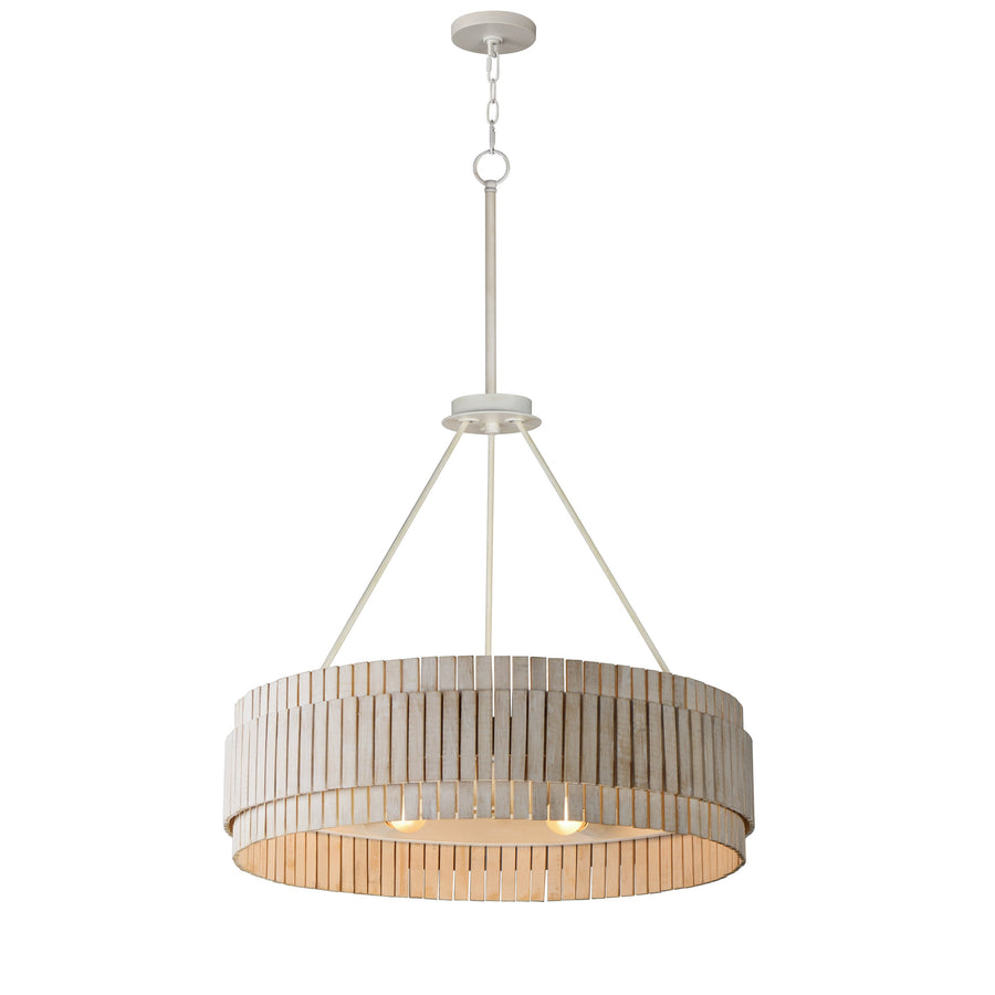 Maxim - Six Light Chandelier - Satori - Ecru- Union Lighting Luminaires Decor