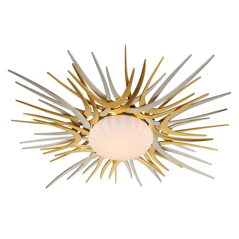 Corbett Lighting Canada - LED Flush Mount - Helios - Gold And Silver Leaf- Union Lighting Luminaires Decor